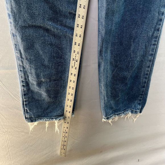 Rewash Blue Cotton High Rise Straight Ankle Jeans Women 9 - Picture 8 of 8